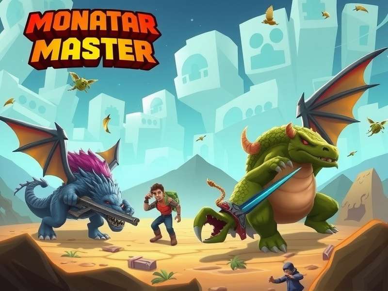 Karnataka Monster Master game banner showing epic monster battles